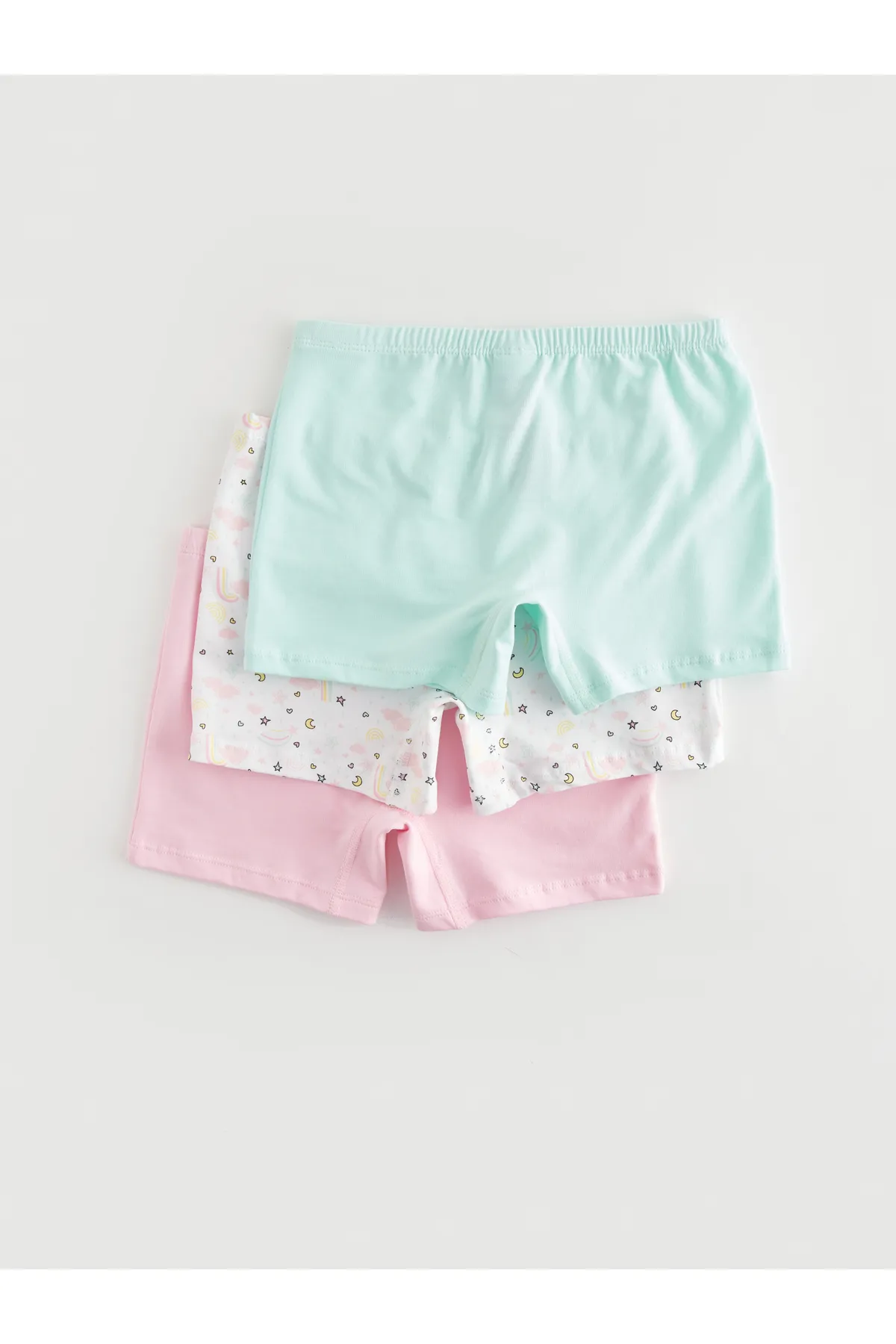 LC Waikiki  Bedrucktes Baumwoll-Boxerset für Mädchen im 3er-Set