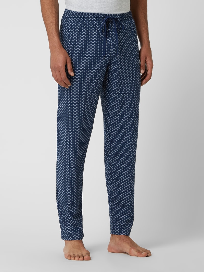 Pyjama-Hose aus Baumwolle in marineblau