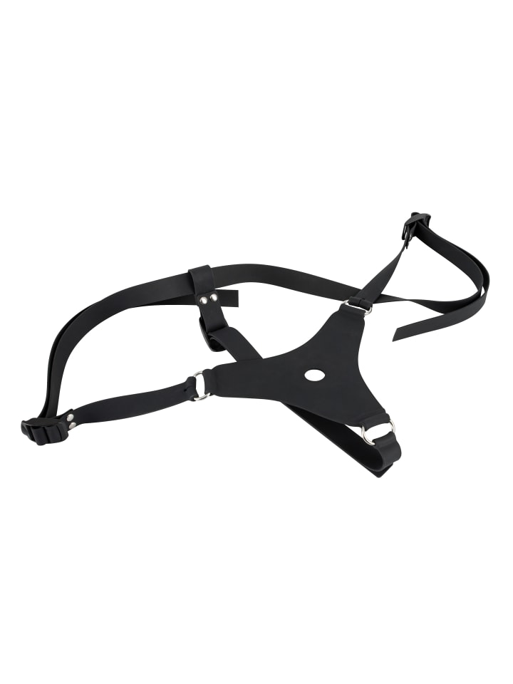 You2Toys Strap-On Silicone Strap-On in schwarz günstig kaufen 17 cm