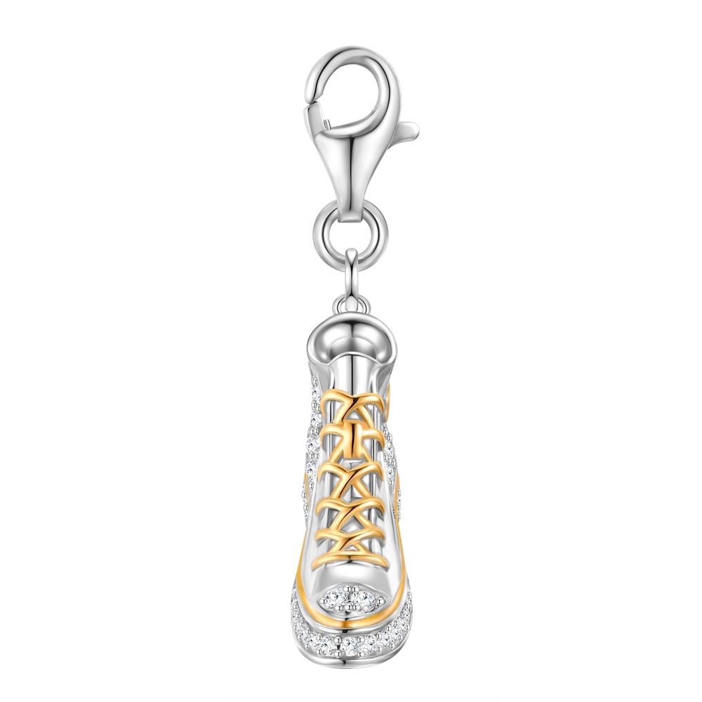 Glanzstücke München Breloque fantaisie baskets Argent sterling Oxyde de zirconium (CZ) en Argent porte-bijoux