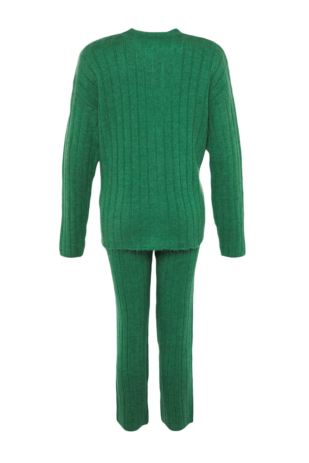 Trendyol Collection  Mintfarbenes, weit geschnittenes Set aus Oberteil und Unterteil aus weicher Strickware TWOAW22AU0128