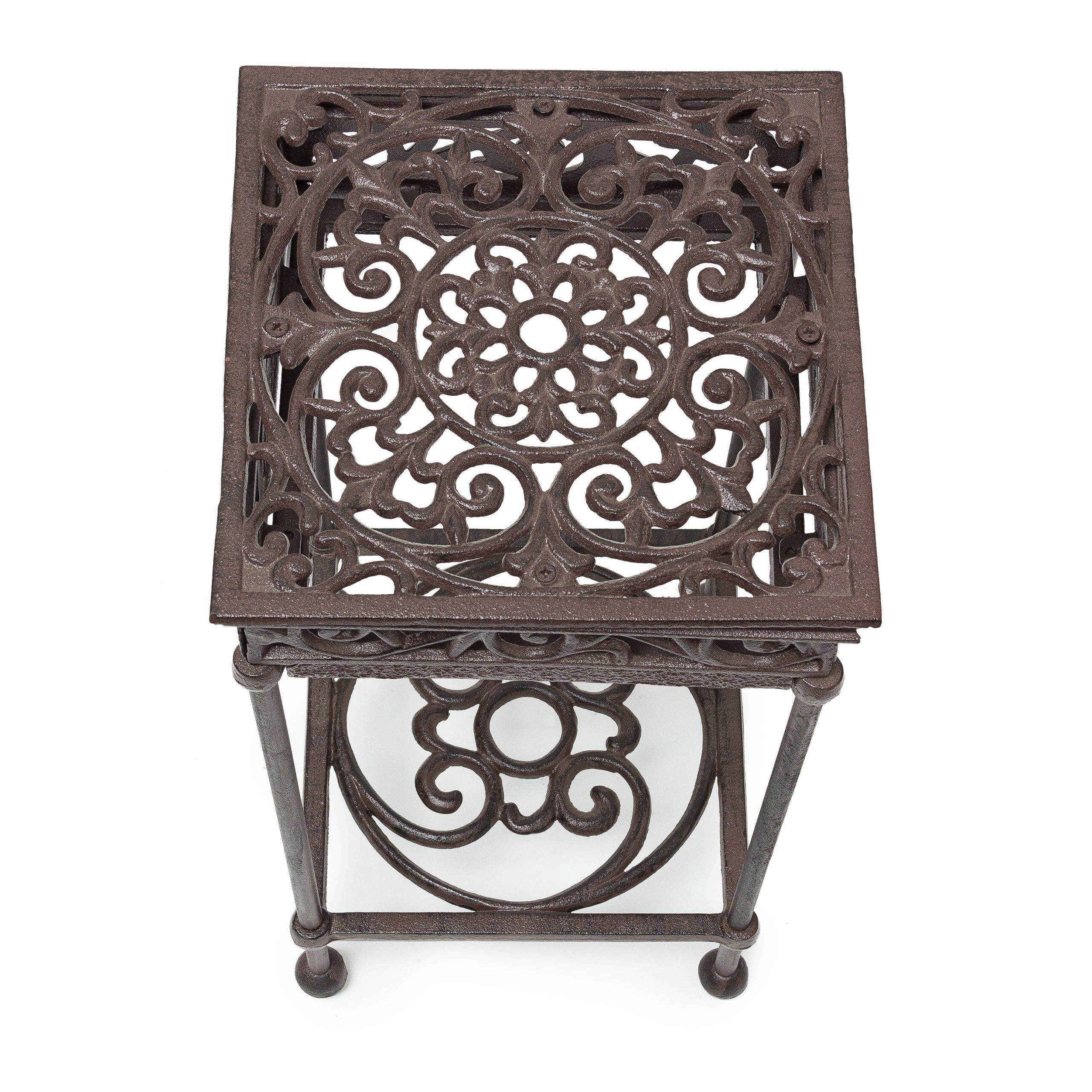 relaxdays Blumenhocker Blumenhocker quadratisch, M