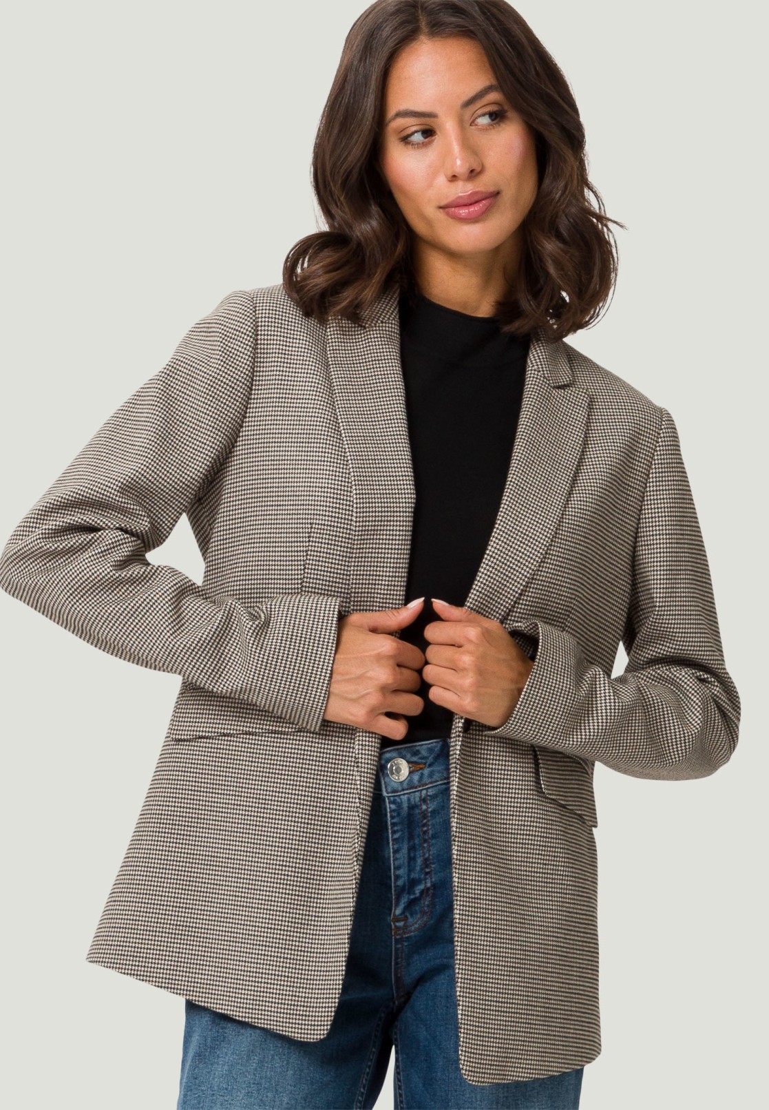 Boyfriend-Blazer kariert