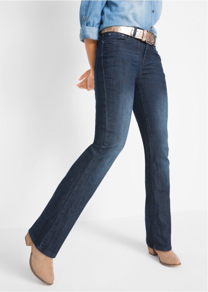Komfort-Stretch-Jeans Bootcut