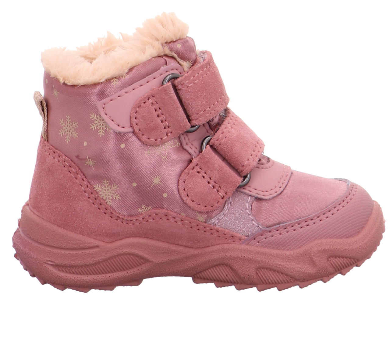 GLACIER - Rosa Boots mit Klettverschluss