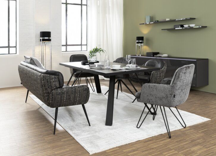Joop! Webteppich Lines Silber 170 x 240 cm
