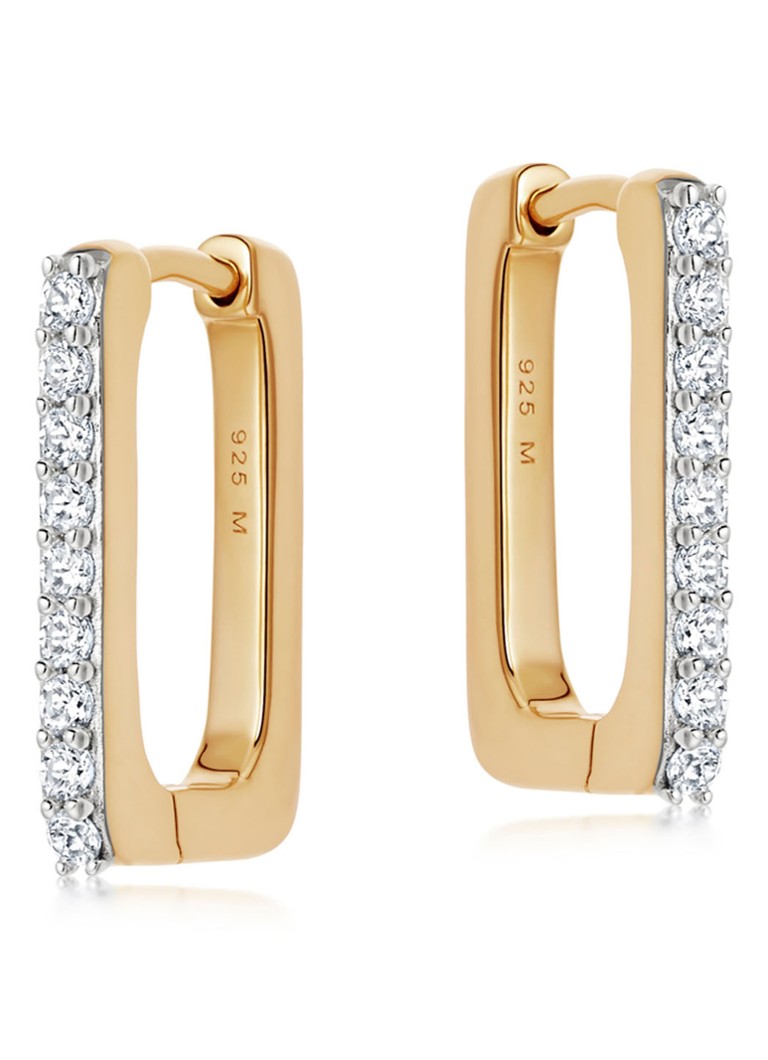 Missoma Pave Ovate gold-plated earrings