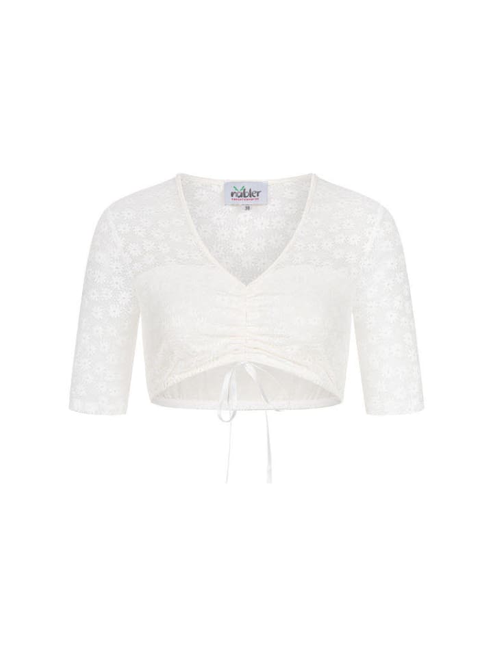 Nübler Dirndlbluse kurzarn Moni in Creme günstig kaufen