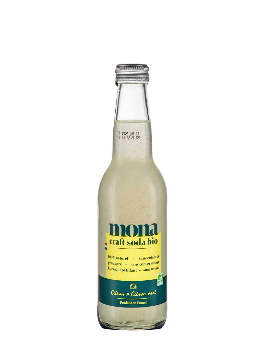 Mona Craft : Citron - Citron Vert Bio - Gueule de joie 0° |  33 cl