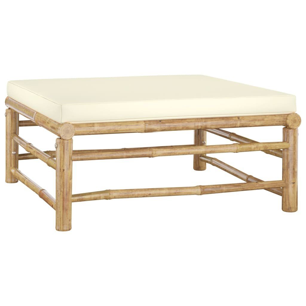 vidaXL Loungesofa 3-tlg. Garten-Lounge-Set mit Kissen Bambus, 1 Teile