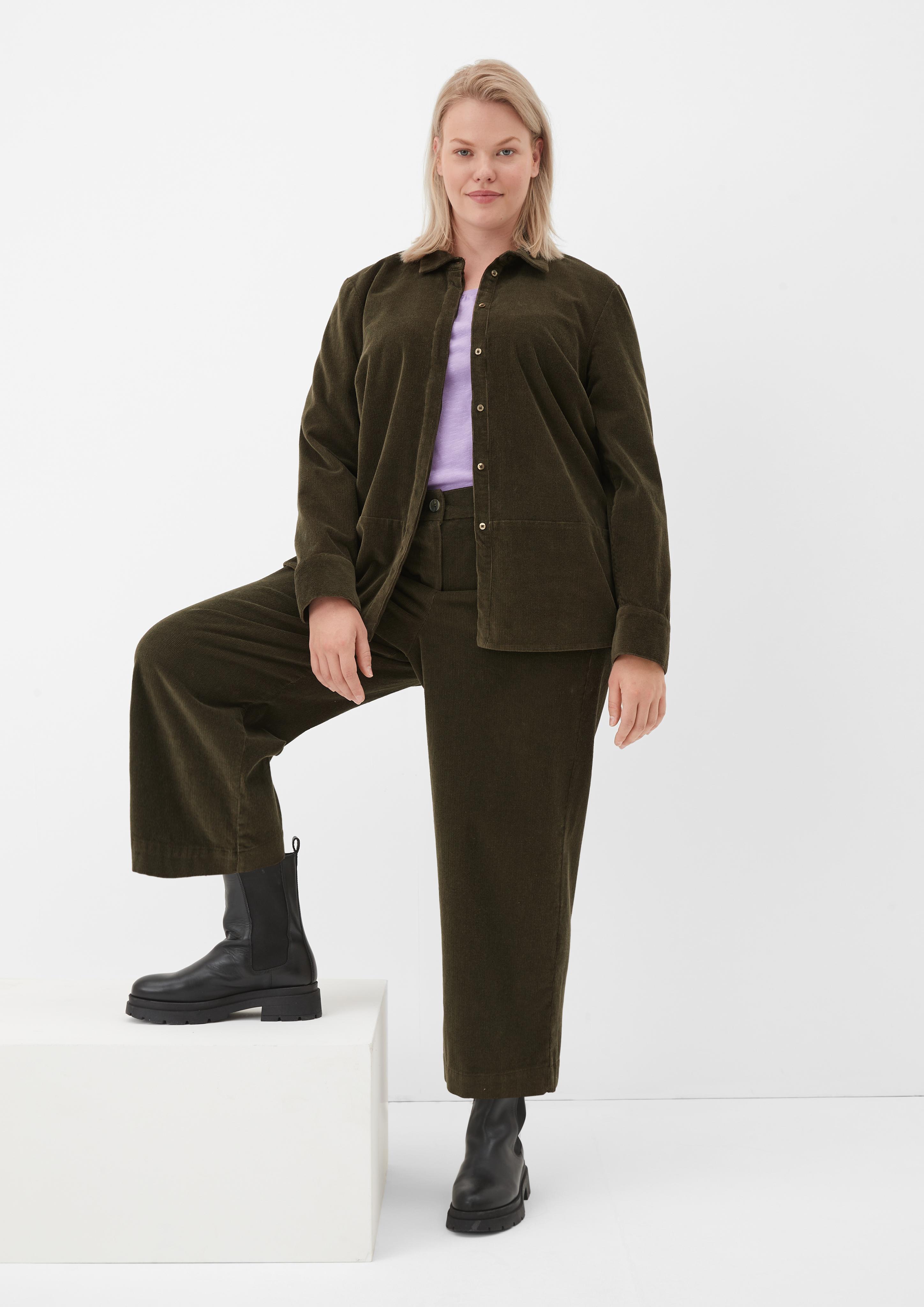 Cord-Culotte aus Stretch-Cotton  2122160-7844