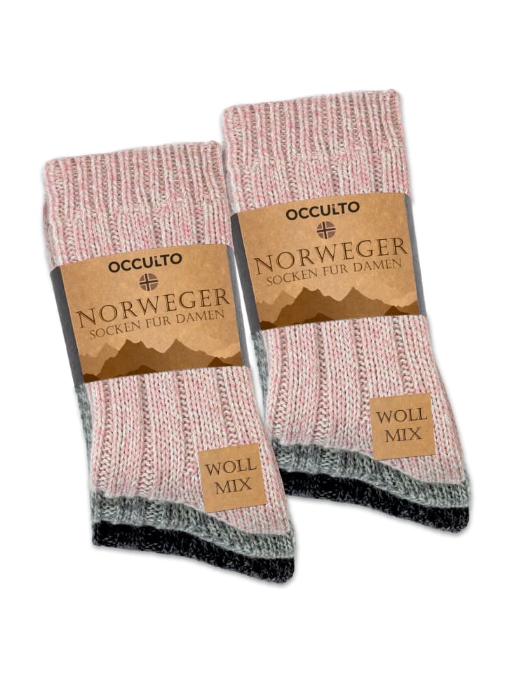 Occulto 6er Pack Wollsocken Gloria in Pink-Mix günstig kaufen