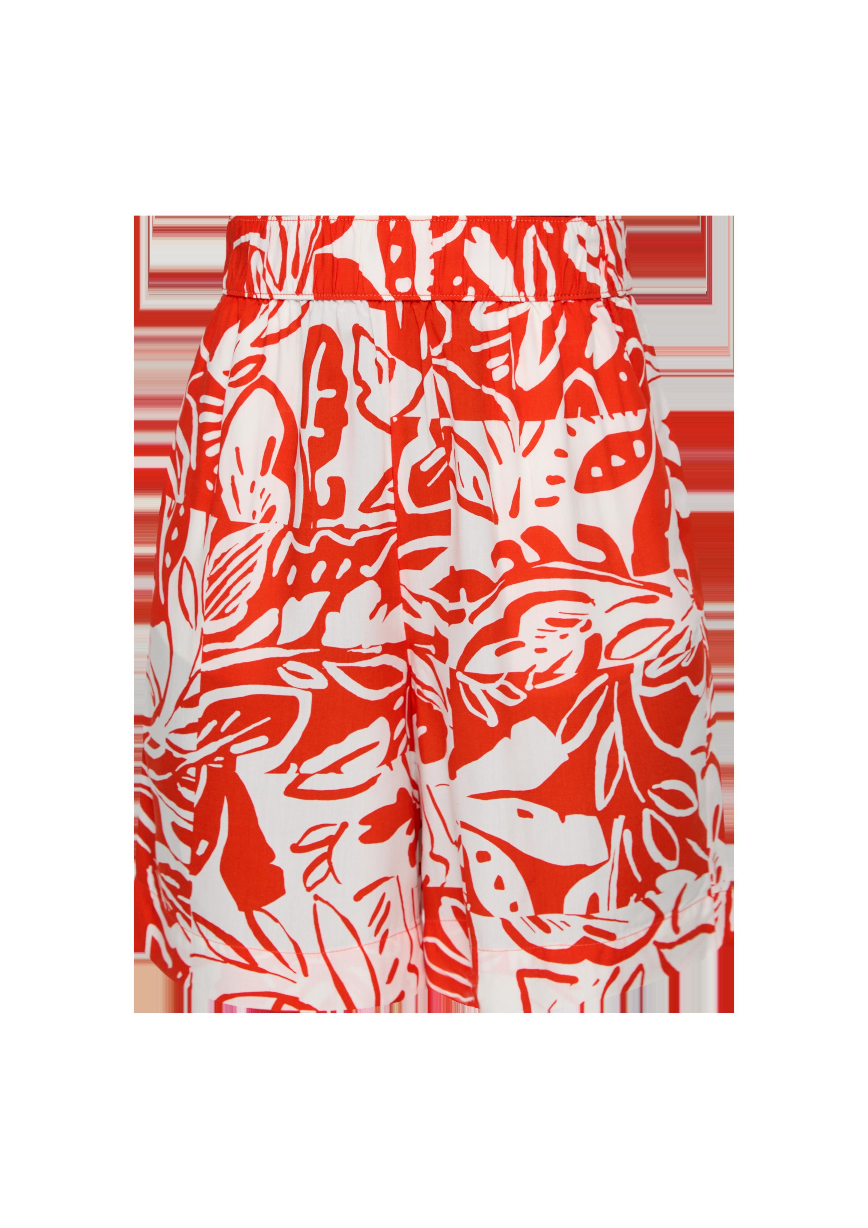 Regular: Gemusterte Shorts aus Viskose  2134644-25A0
