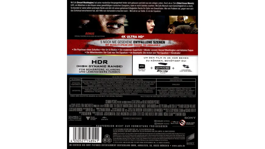 The Equalizer  (4K Ultra HD)