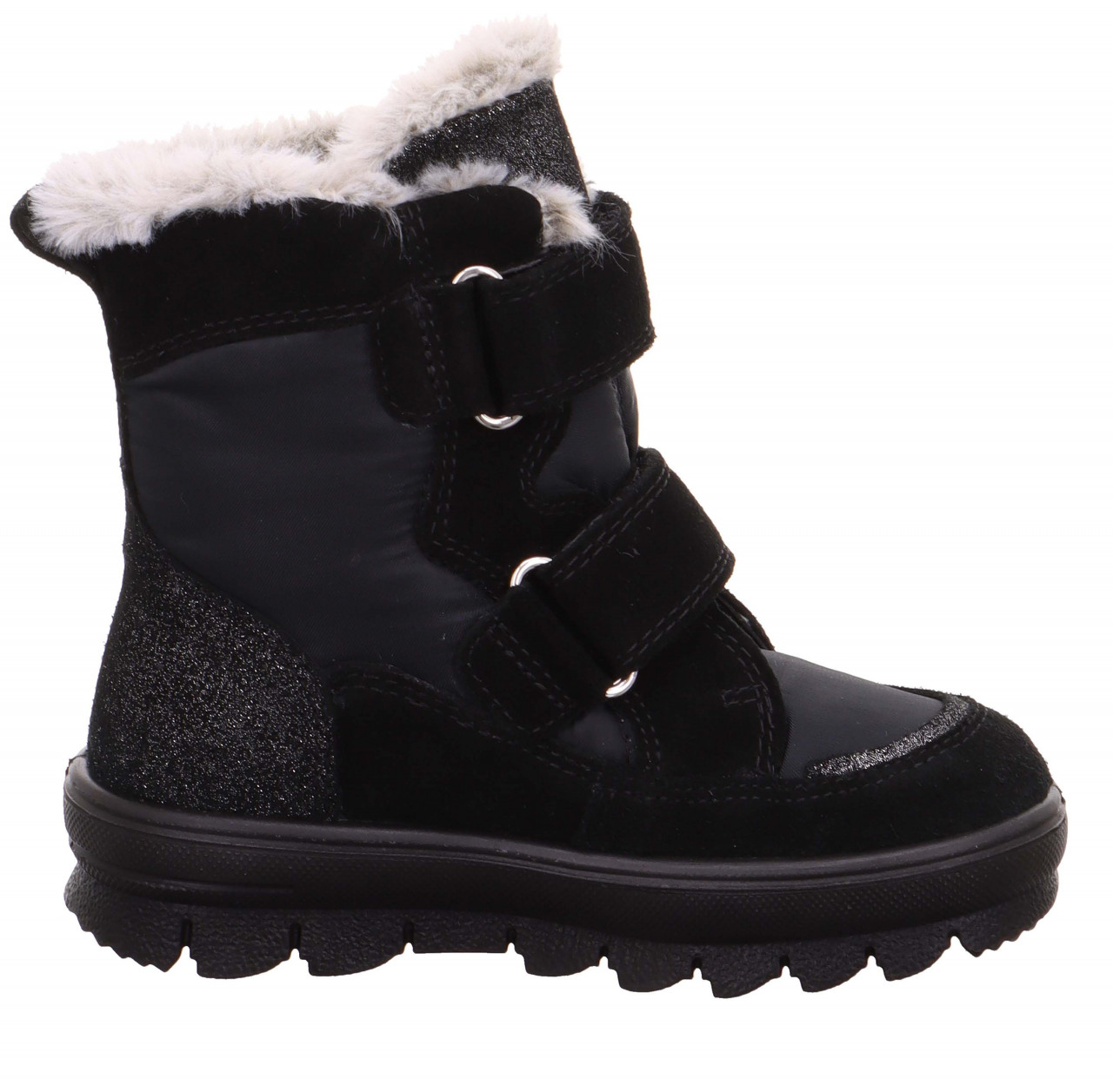 FLAVIA - Schwarz Boots mit Klettverschluss
