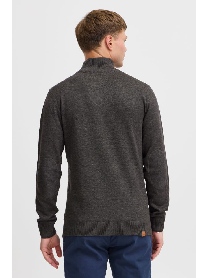 BLEND Troyer BHRobin 20704790ME Strickpulli mit hochabschließendem Kragen in dunkelgrau günstig kaufen