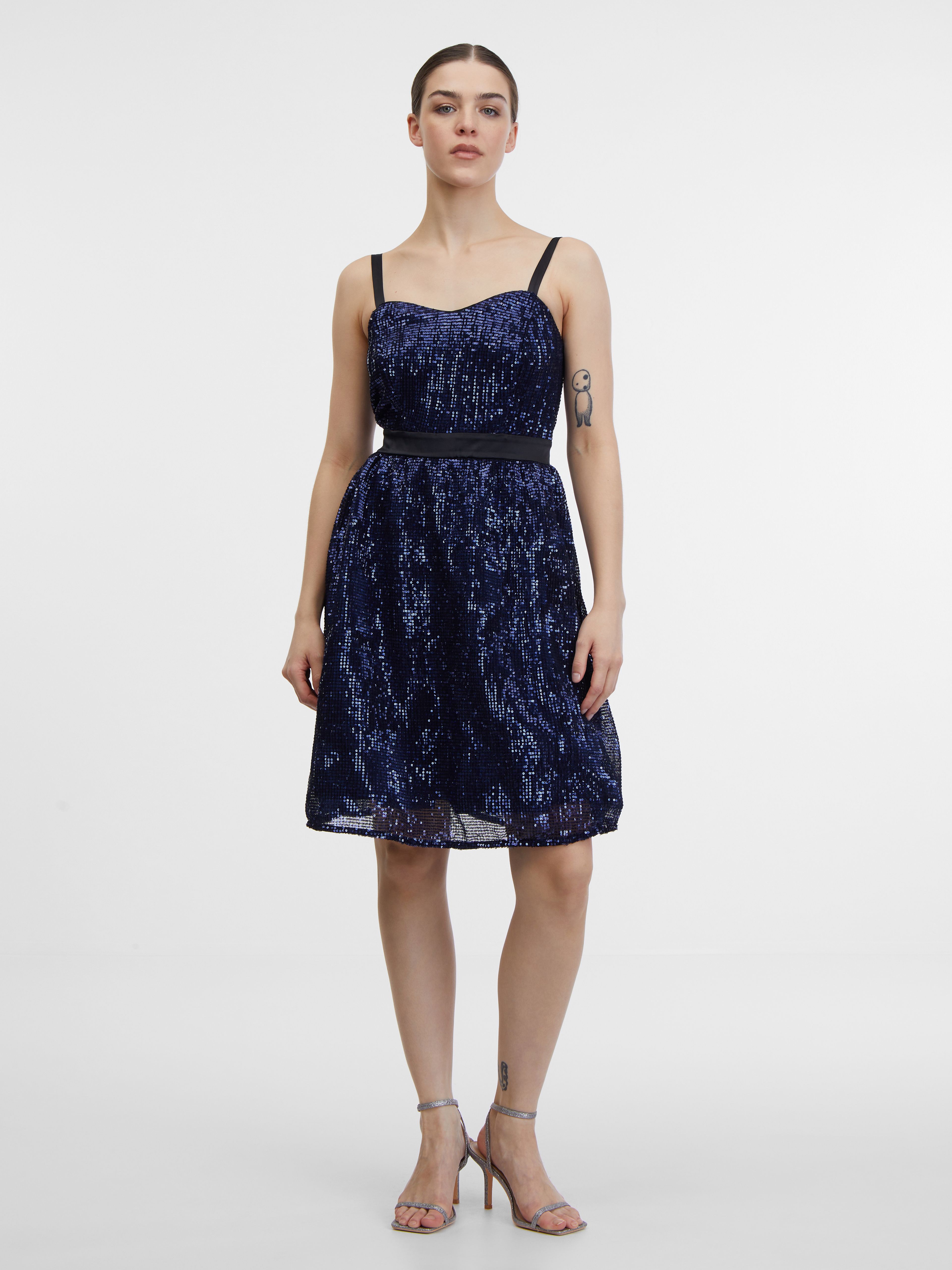 Dunkelblaues Damenkleid ORSAY