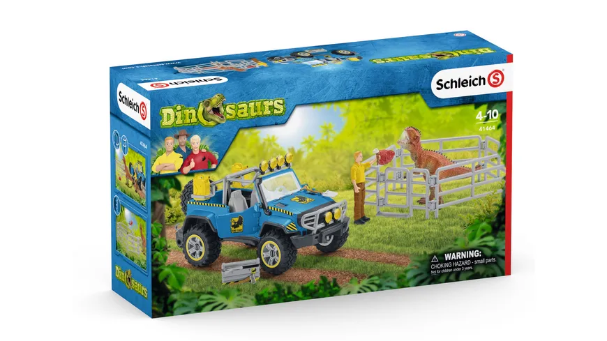 Schleich 41464 - Dinosaurier - Geländewagen mit Dino-Außenposten