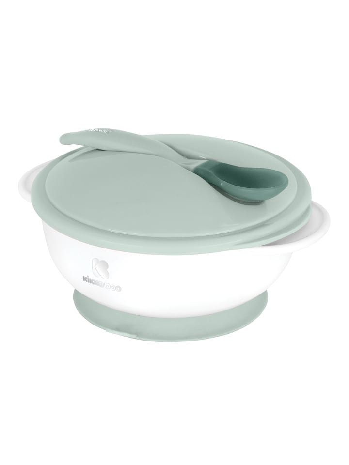 Kikkaboo Baby Essschüssel 250 ml Löffel in grün günstig kaufen onesize
