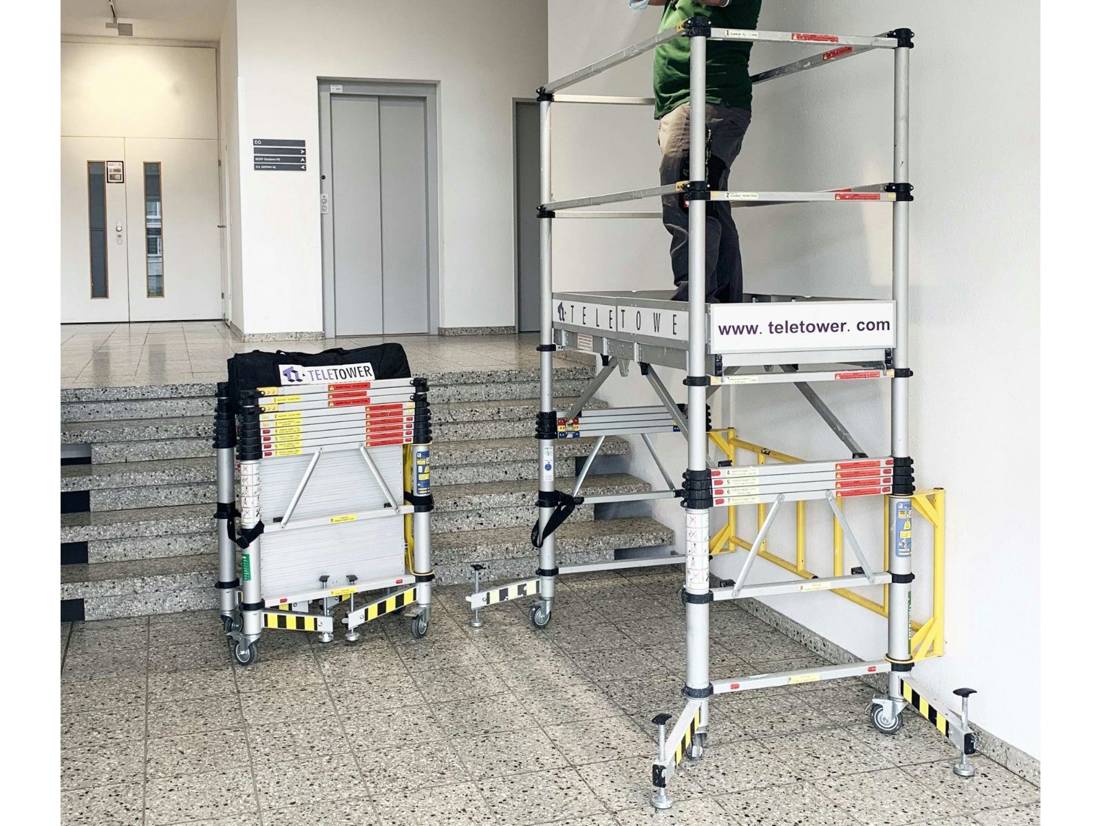 Teletower Klappgerüst, 150 kg