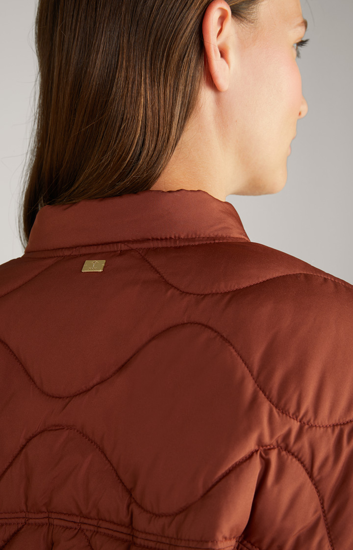 Stepp-Cape-Jacke in Kupferbraun