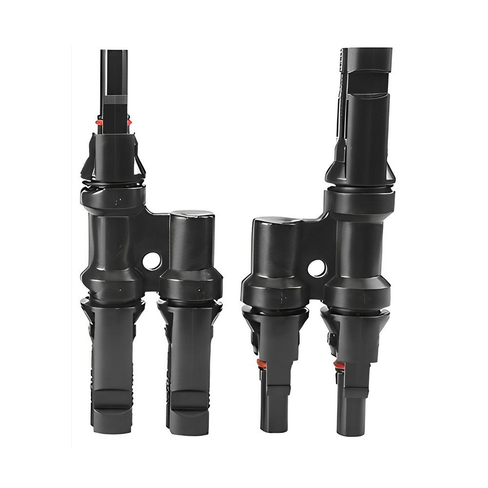 ARLI Solaranlage MC4 Y Stecker 2 fach paar MMF + FFM Solarstecker Abzweigverbinder, (Set, 1-St., Stecker), Y-Stecker Verteiler Adapter
