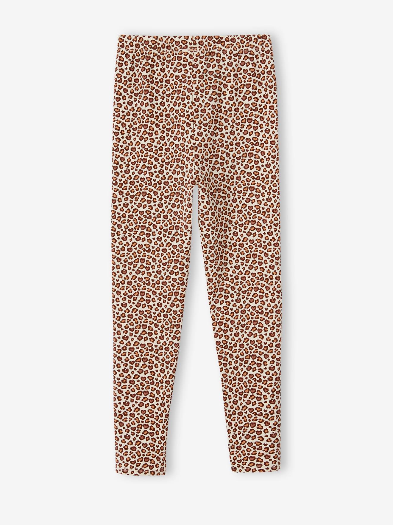 Vertbaudet Mädchen Leggings - wollweiß mehrfarbig geblümt