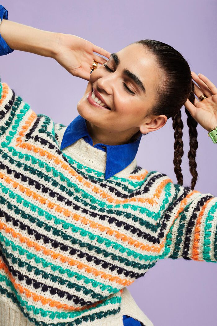 Pullover aus Baumwolle und Wolle