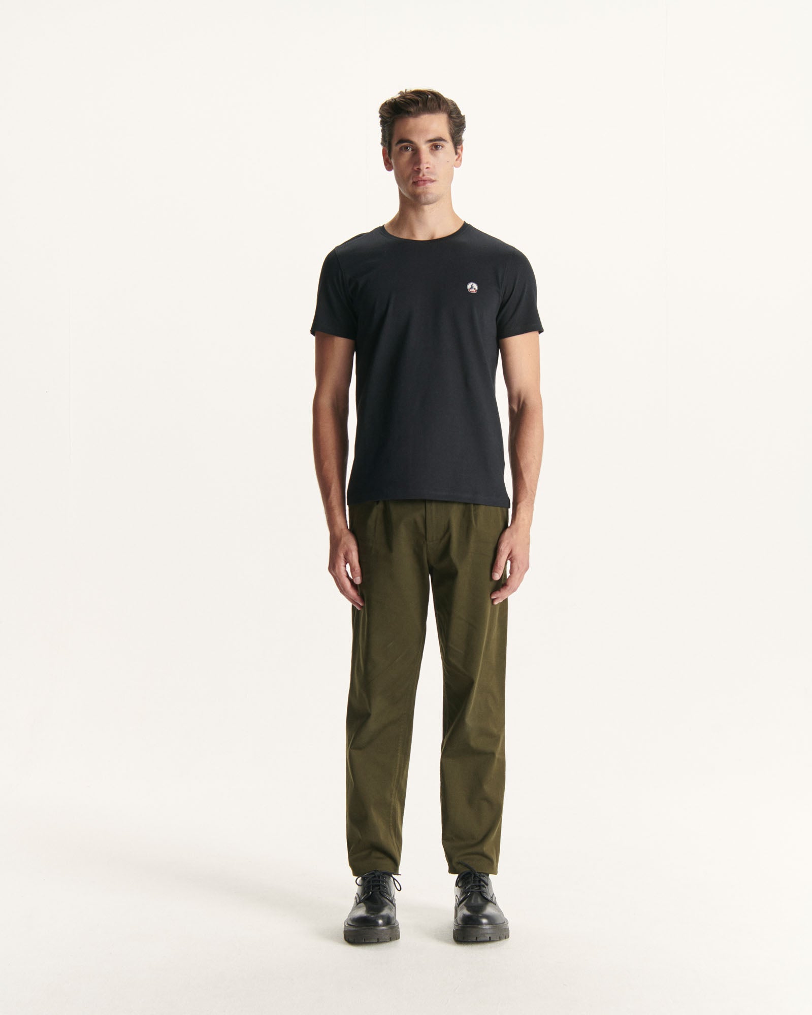 T-shirt homme en coton biologique Noir Pietro