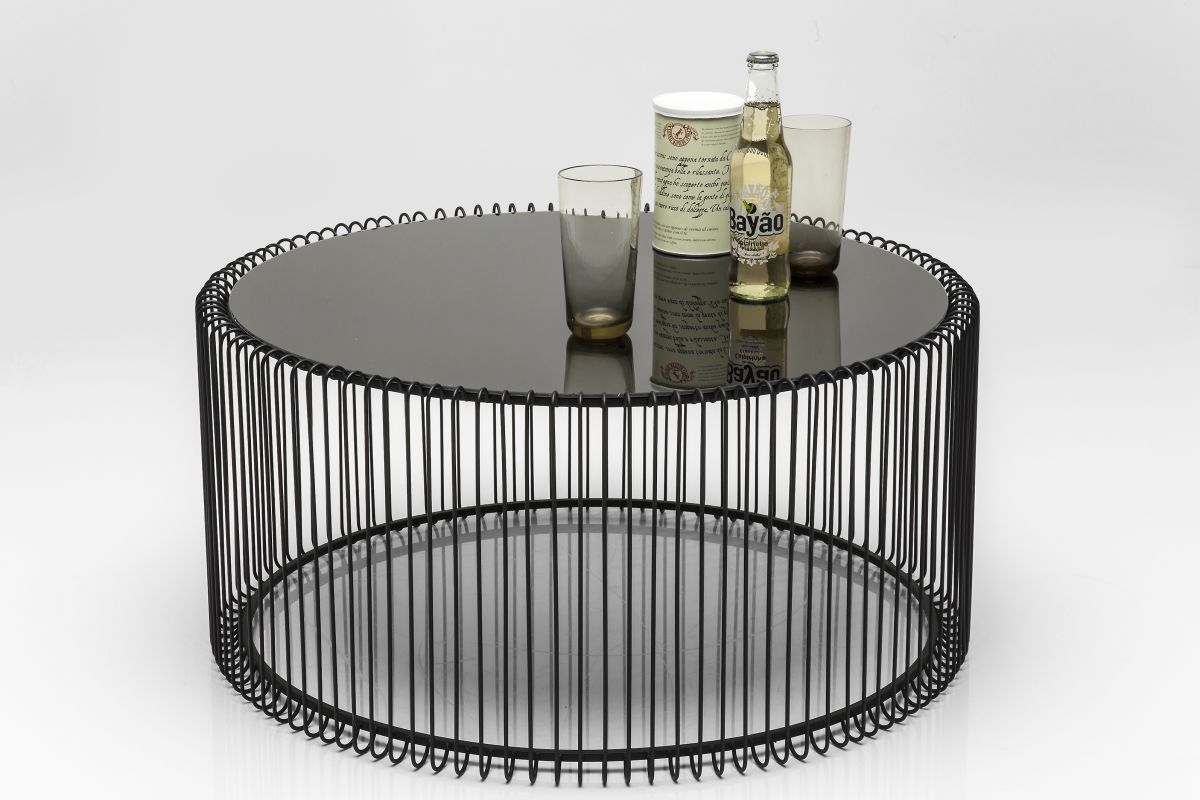 KARE Couchtisch Wire 2er Set Schwarz