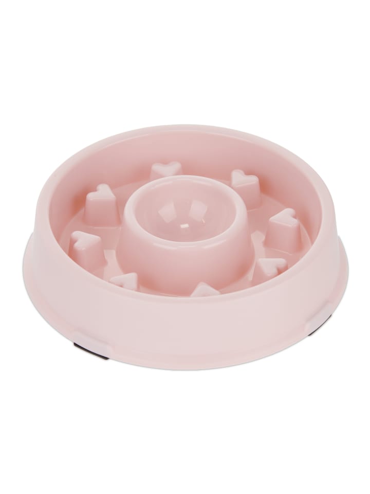 relaxdays 2 x Anti Schling Napf in Rosa günstig kaufen onesize