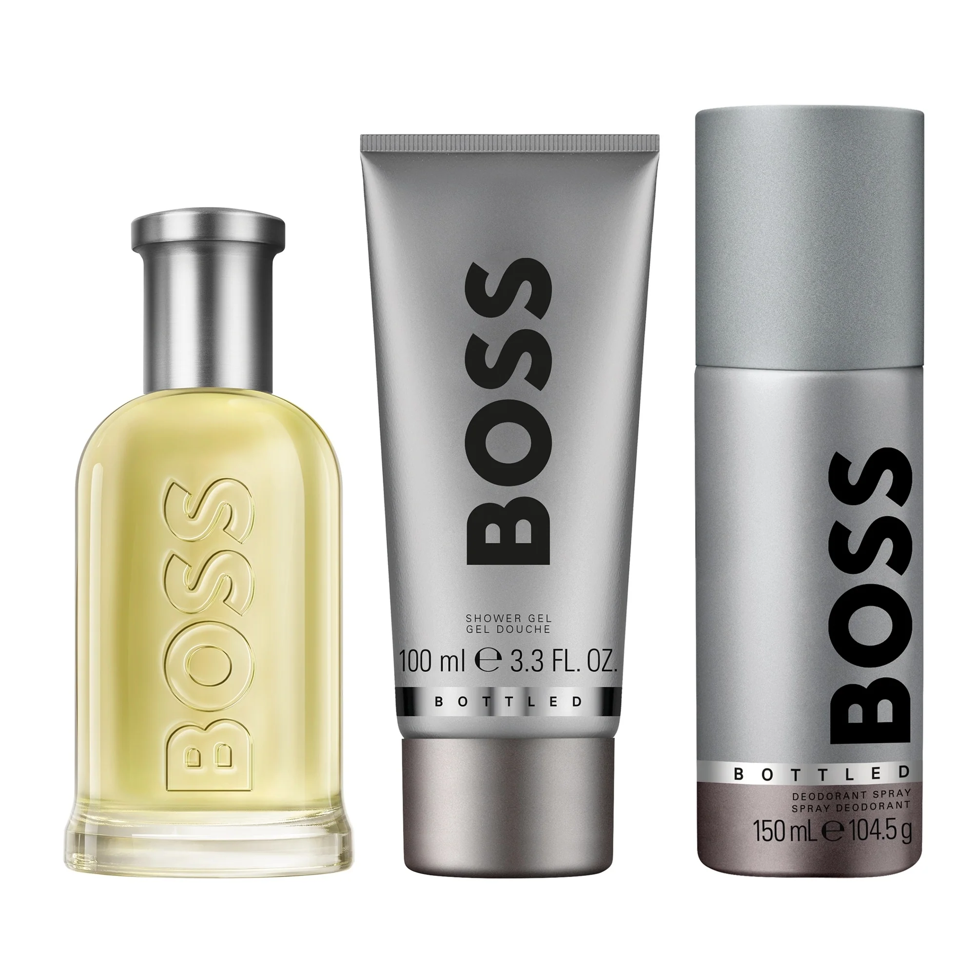 Boss Bottled поклон сет BOSS Bottled тоалетна вода, гел за туширање и дезодоранс у спреју - мушки парфемски сет, тоалетна вода