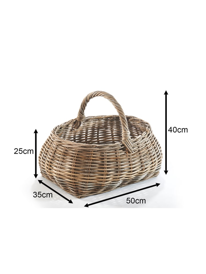 kobolo Einkaufskorb KUBUGREYBASK in Grau günstig kaufen onesize