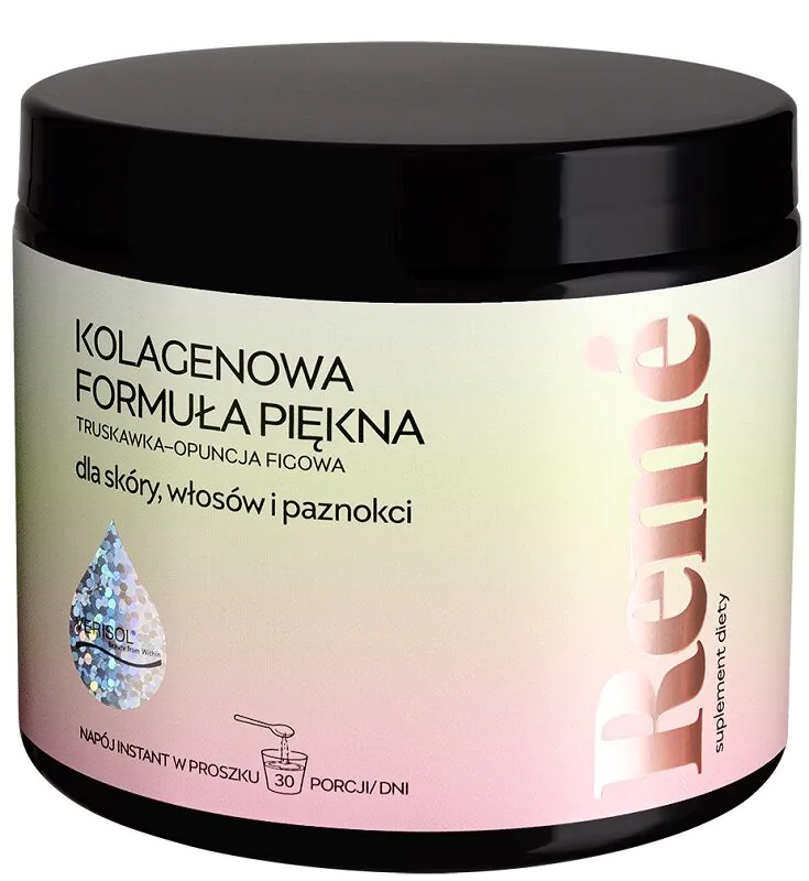 Reme Collagen Beauty Formula, укус јагоде и бодљикаве крушке, прах