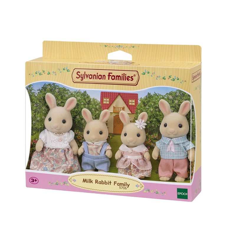 5706 Famille lapins crème