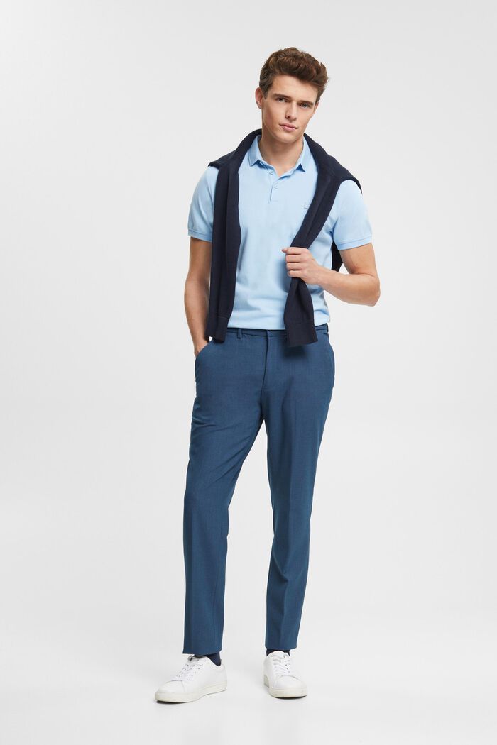 Mix & Match: Anzughose mit Birdseye-Muster