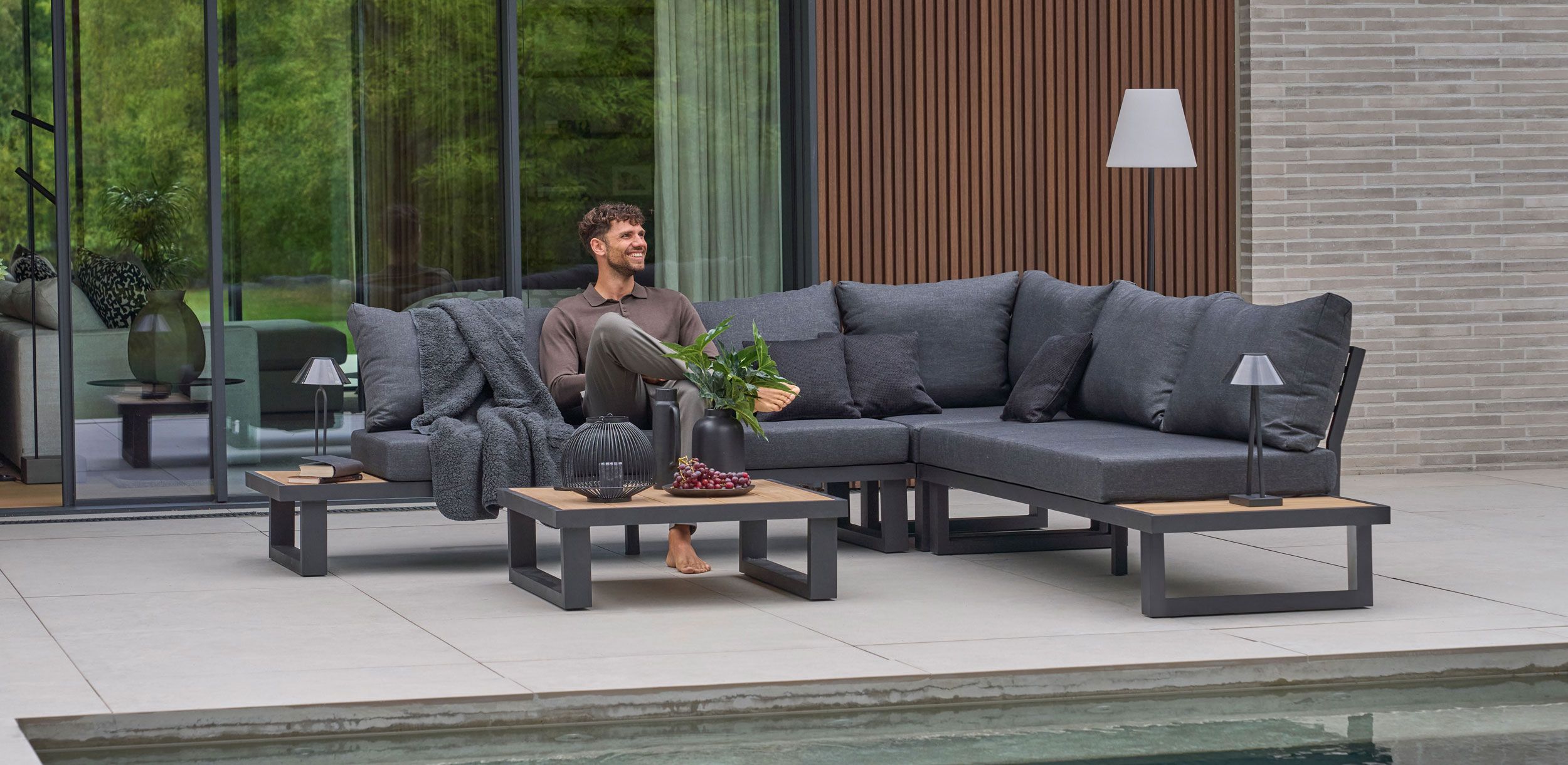 OUTDOORGarten-Eckgarnitur