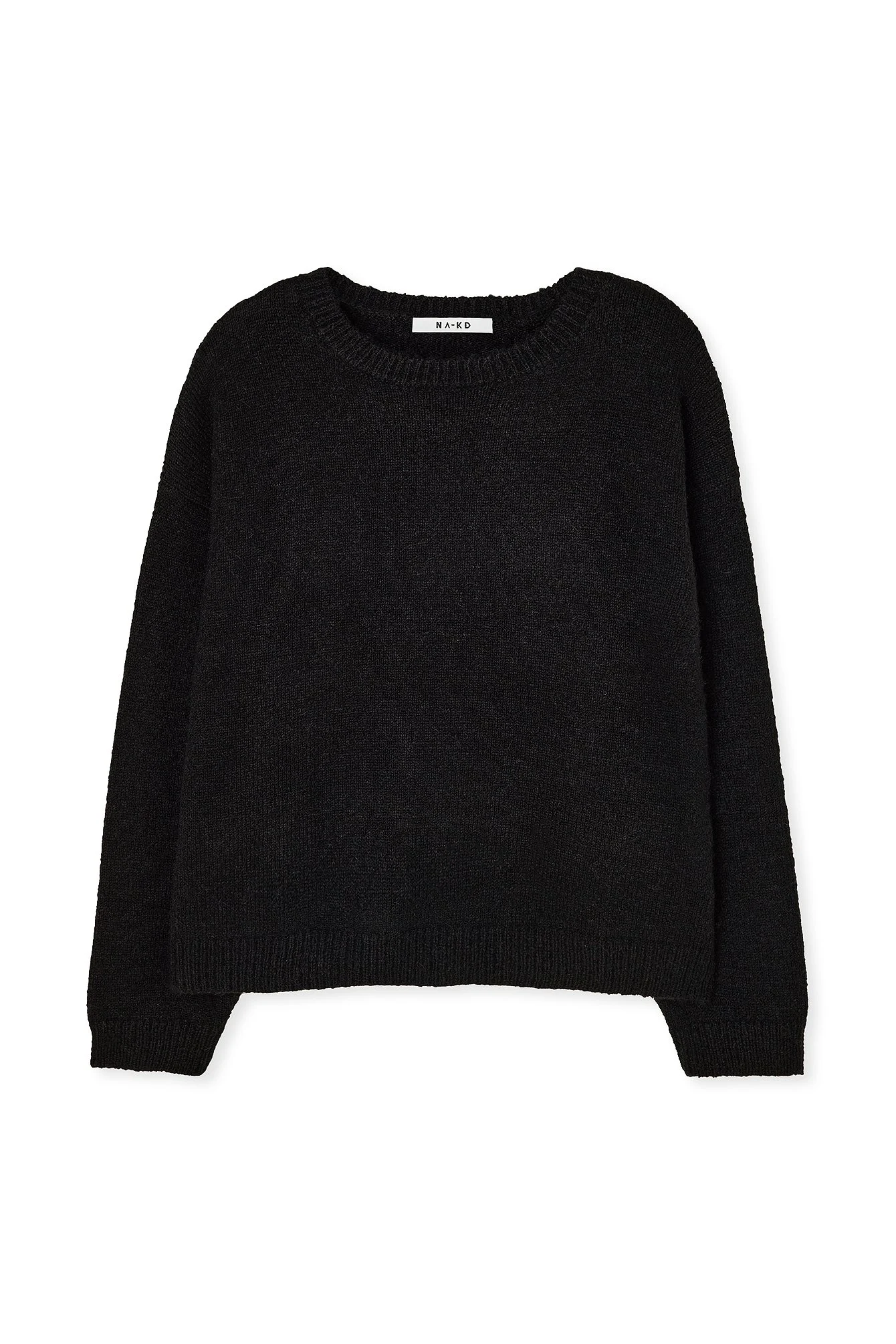 Rundhalsausschnitt Strickpullover