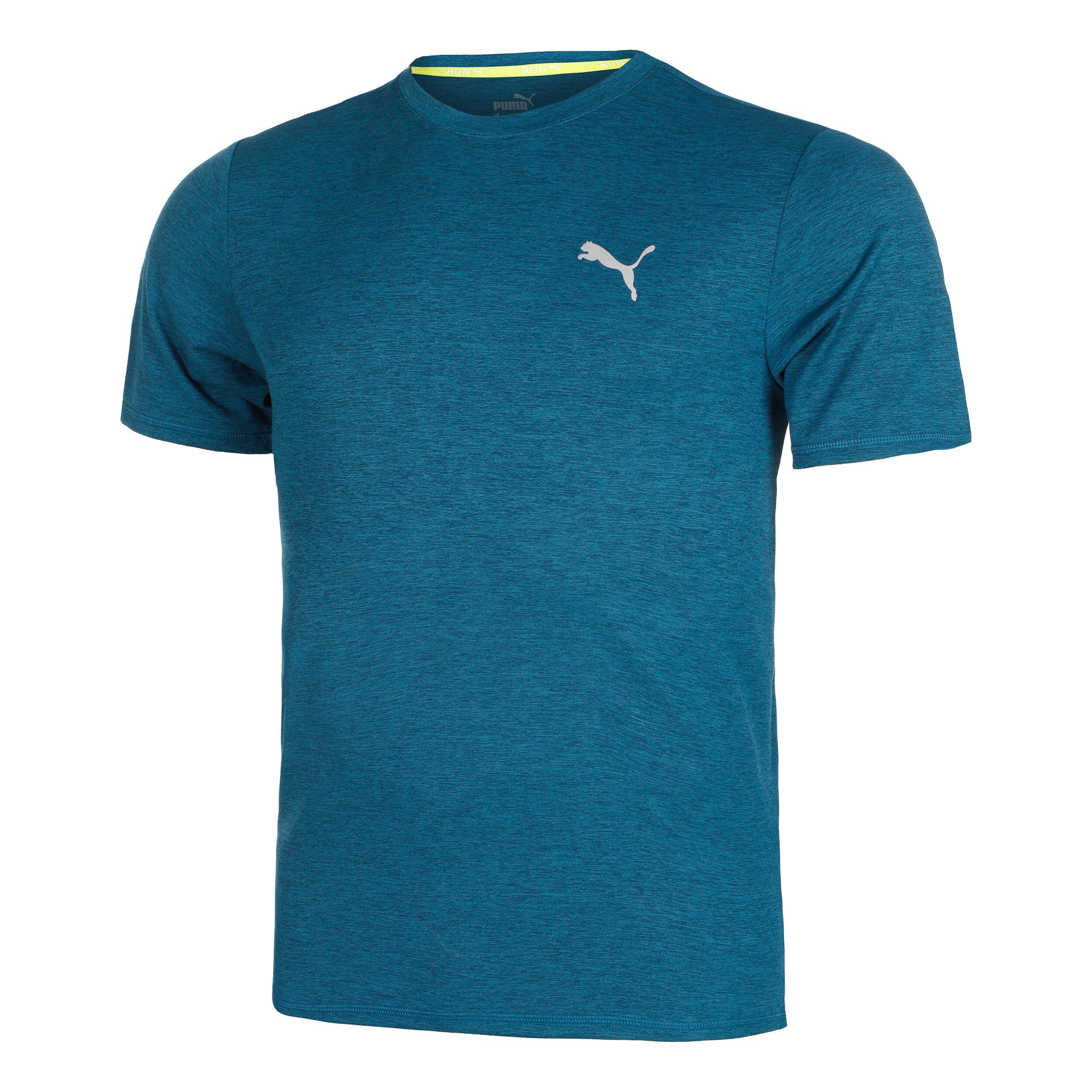 Run Favorite Heather Laufshirt Herren - Petrol