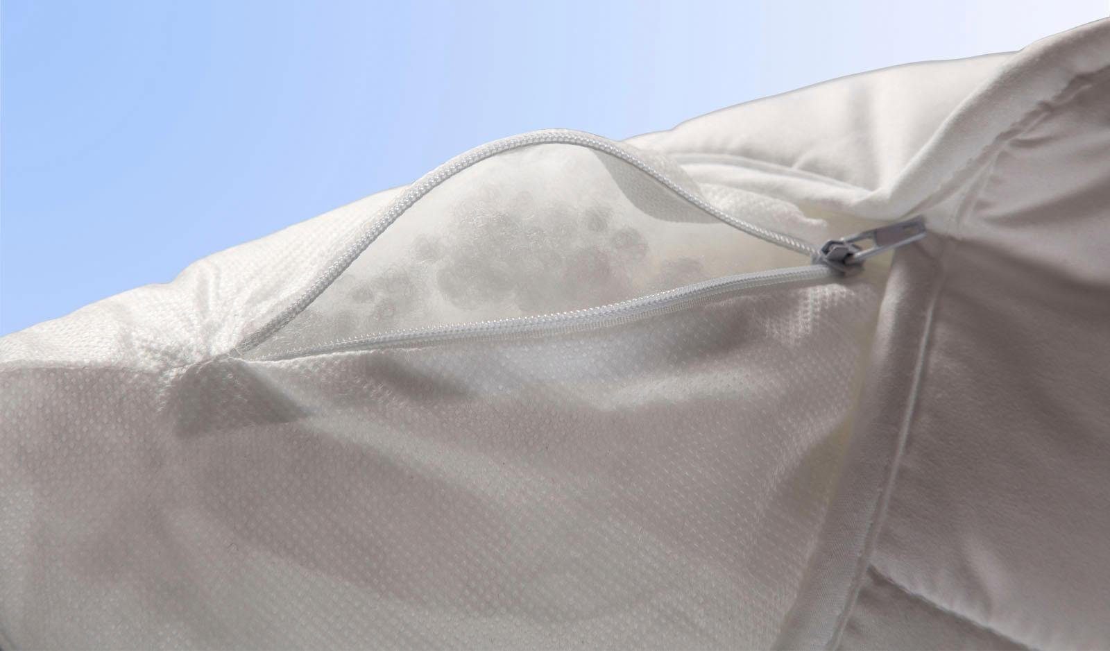 Nackenstützkissen Kissen Basic, Jekatex, Füllung: Microfaser, Bezug: Polyester, Rückenschläfer, Seitenschläfer, Zertifiziert durch die Aktion gesunder Rücken (AGR) e.V.
