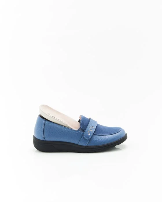 Mocassins bi-matière