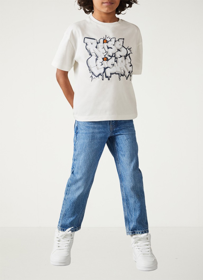 Koszulka Reiss Pictor oversize z nadrukowanym logo