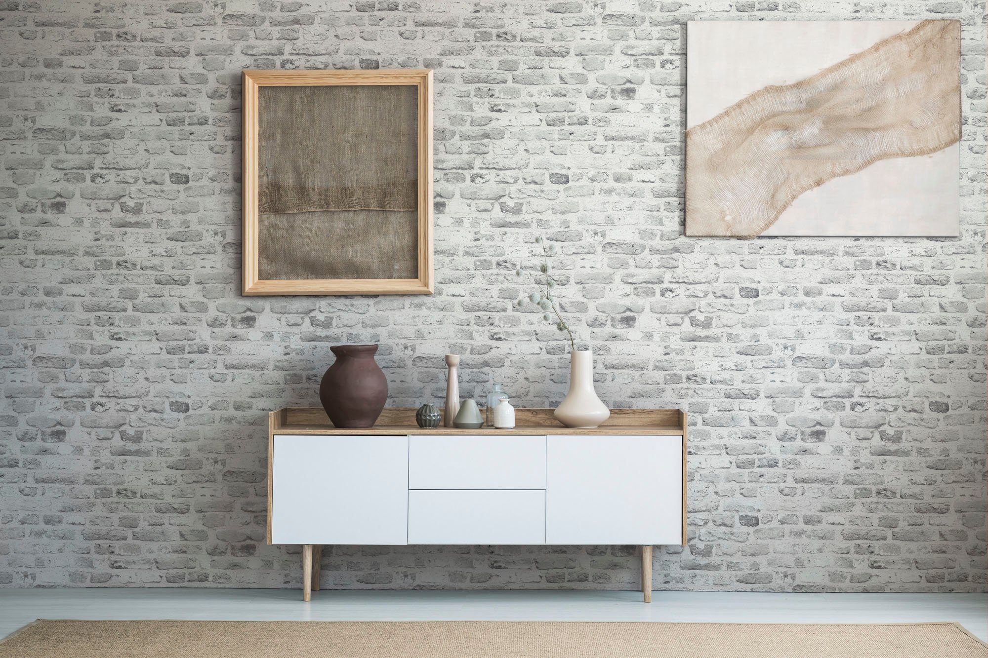 A.S. Création Vliestapete Bricks & Stones Backstein Steinoptik, leicht strukturiert, matt, (1 St)