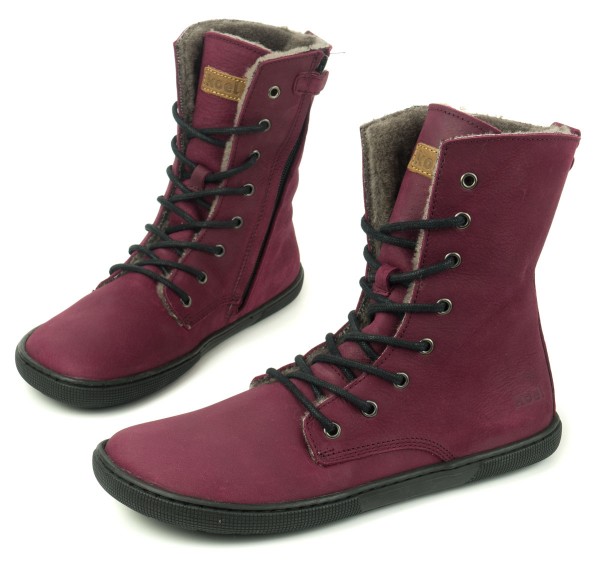 Koel bare |mid ~ Faro Schnürstiefel Winter ~ Bordeaux