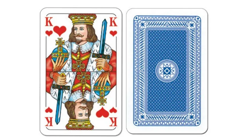 Nürnberger Spielkarten - Skat Premium Leinen, französisches Bild im Klarsichtetui