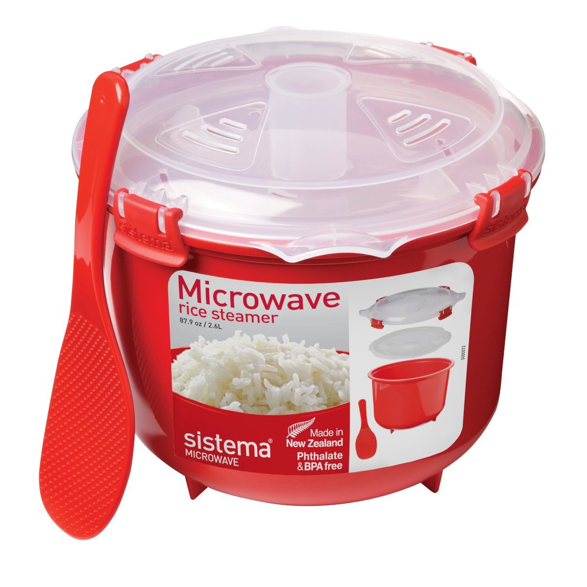 sistema Mikrowellenbehälter Mikrowellen Reiskocher, 2.6 l, Kunststoff (lebensmittelecht)