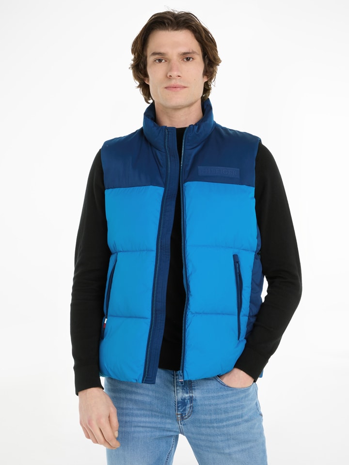 Tommy Hilfiger Weste in Blau günstig kaufen