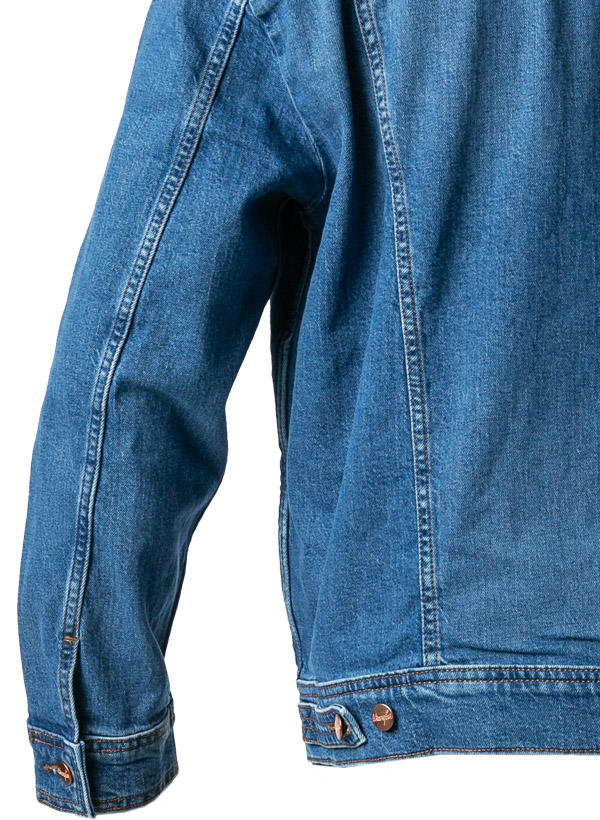 Wrangler, Jeansjacke, Baumwoll-Stretch, blau