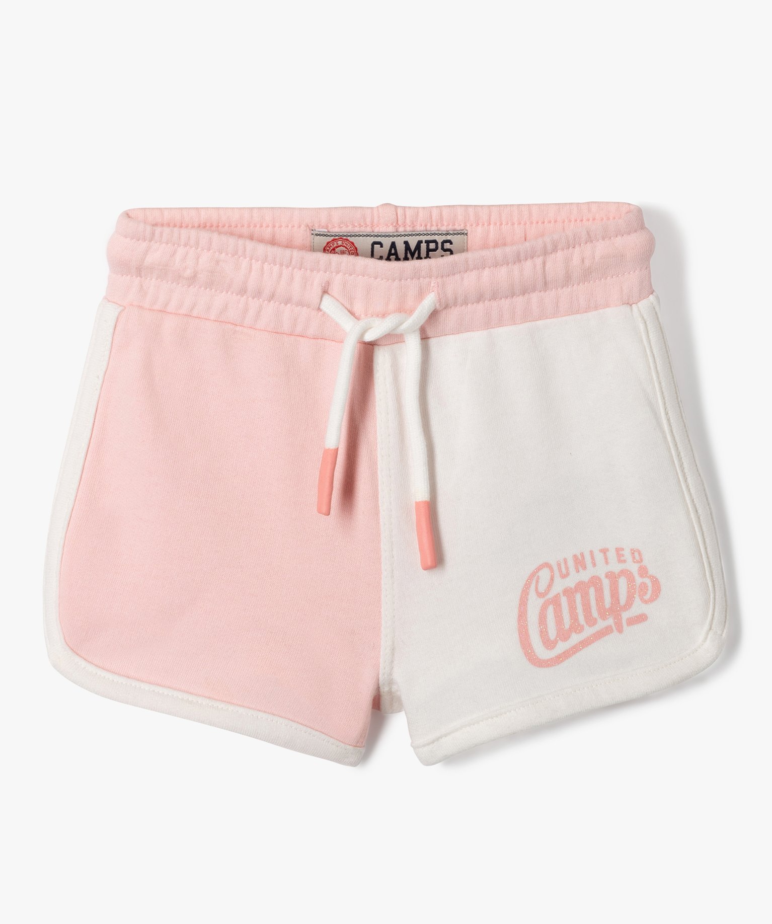 Short bébé fille en molleton look rétro - Camps United rose | GEMO