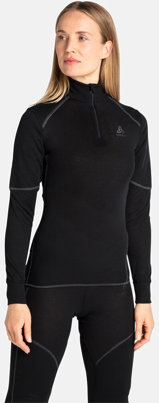 Odlo Unterkleid BL TOP turtle neck l/s half zi 15000 black